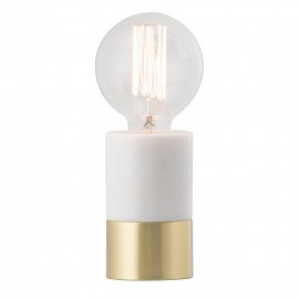 Mercator-Annie Table Lamp - Brass/White